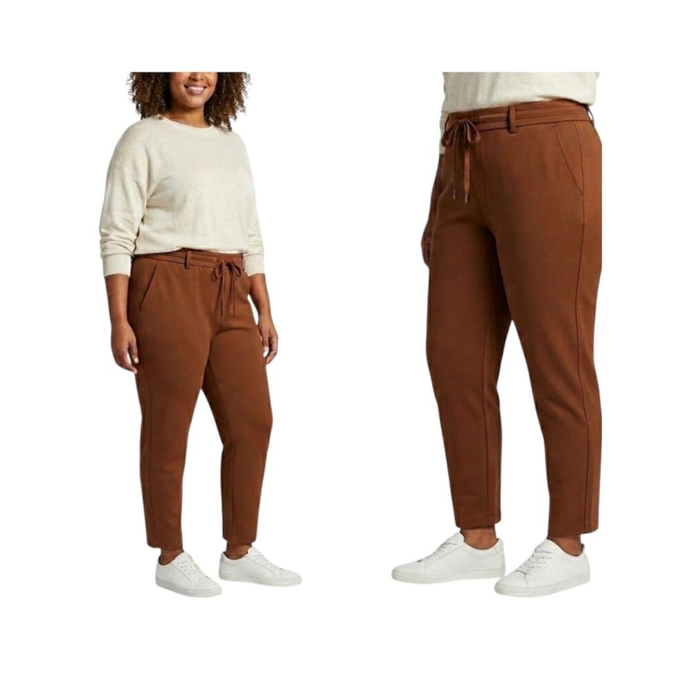 Pull On Ankle Trouser with Comfort Elastic Waist